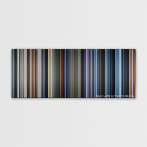 A.I. Artificial Intelligence color palette canvas print: thousands of thin vertical stripes of color