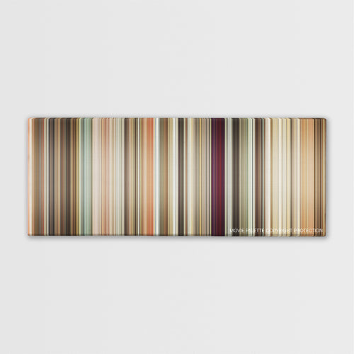 Bride Wars color palette canvas print: thousands of thin vertical stripes of color
