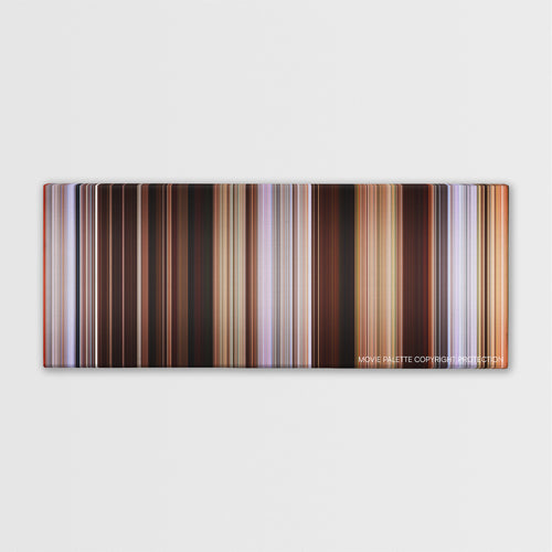 Just Like Heaven color palette canvas print: thousands of thin vertical stripes of color