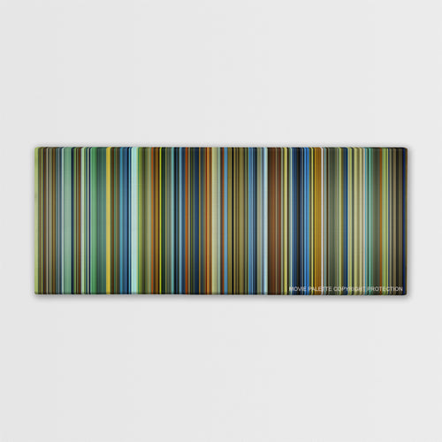 Contagion color palette canvas print: thousands of thin vertical stripes of color