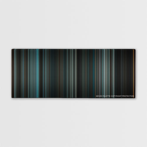 Law Abiding Citizen color palette canvas print: thousands of thin vertical stripes of color