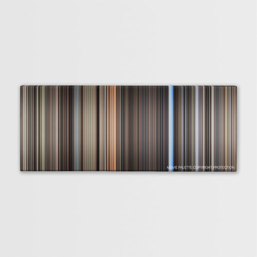 The Conversation color palette canvas print: thousands of thin vertical stripes of color