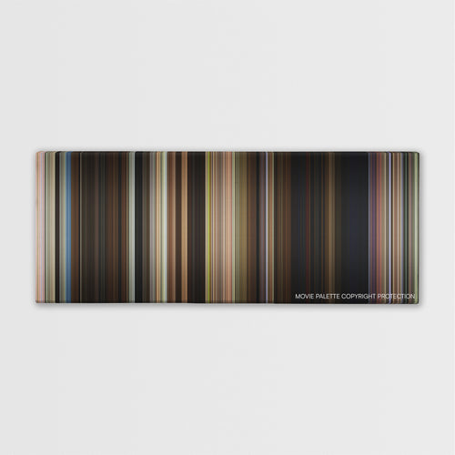 Alpha Dog color palette canvas print: thousands of thin vertical stripes of color
