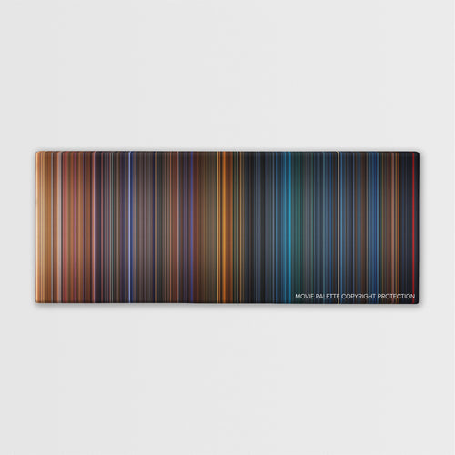 Poseidon color palette canvas print: thousands of thin vertical stripes of color
