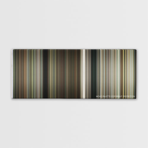 Deliverance color palette canvas print: thousands of thin vertical stripes of color