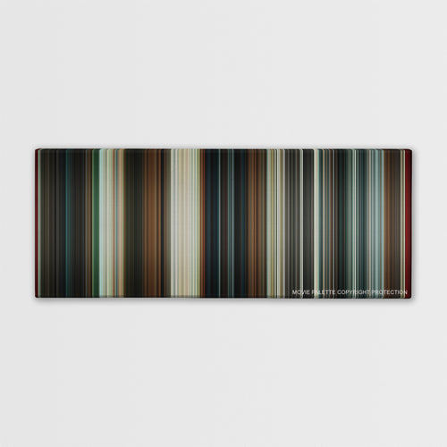 The Man from U.N.C.L.E. color palette canvas print: thousands of thin vertical stripes of color