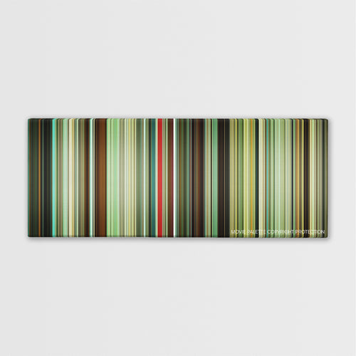 Elite Squad color palette canvas print: thousands of thin vertical stripes of color