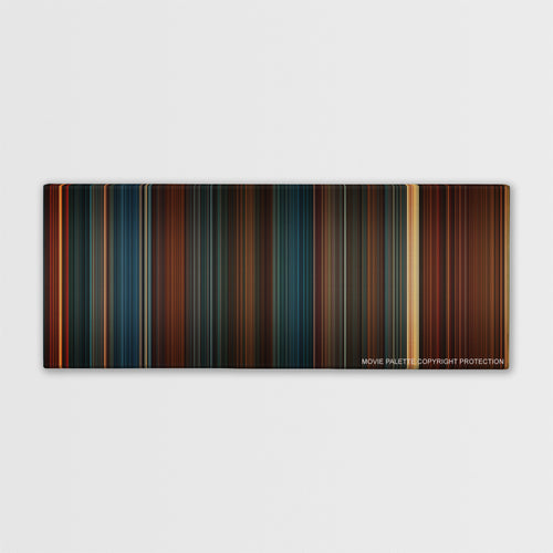 Hellboy II: The Golden Army color palette canvas print: thousands of thin vertical stripes of color