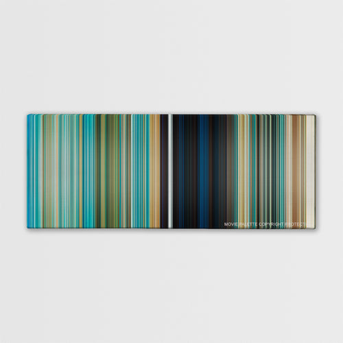 Ice Age: The Meltdown color palette canvas print: thousands of thin vertical stripes of color