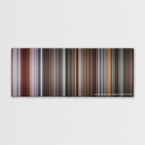 That Awkward Moment color palette canvas print: thousands of thin vertical stripes of color