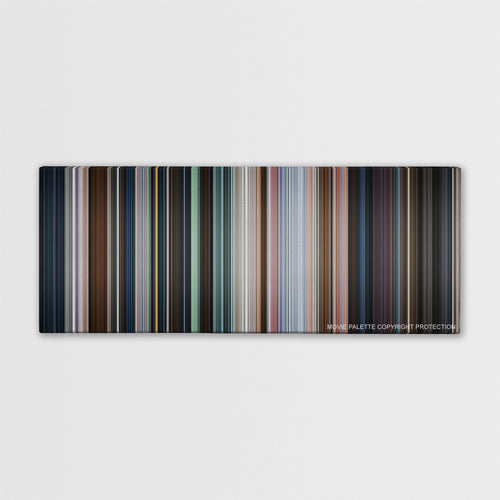 Shazam! color palette canvas print: thousands of thin vertical stripes of color