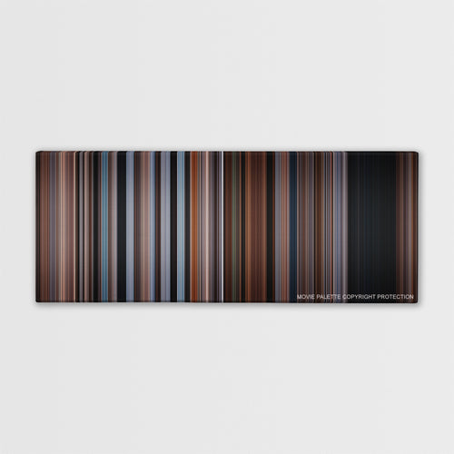 The Accountant color palette canvas print: thousands of thin vertical stripes of color