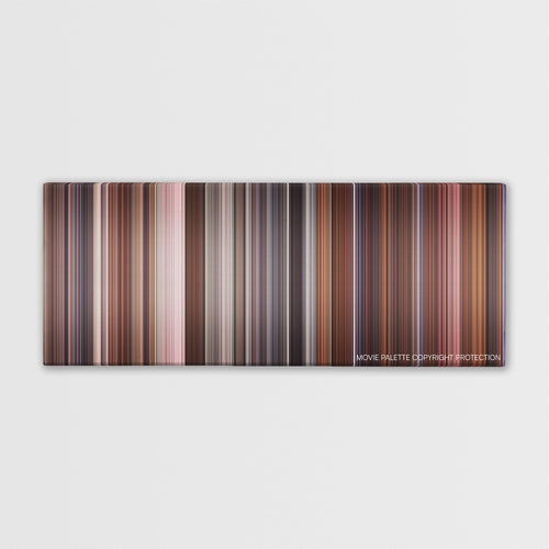 Naked Gun 33 1/3: The Final Insult color palette canvas print: thousands of thin vertical stripes of color