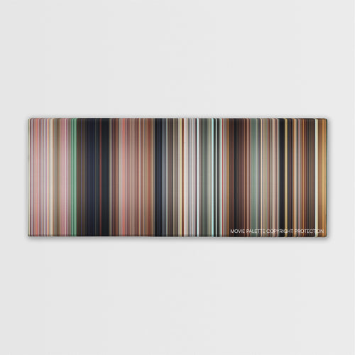 The Final Destination color palette canvas print: thousands of thin vertical stripes of color