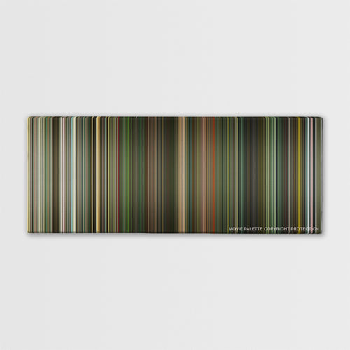 Dredd color palette canvas print: thousands of thin vertical stripes of color