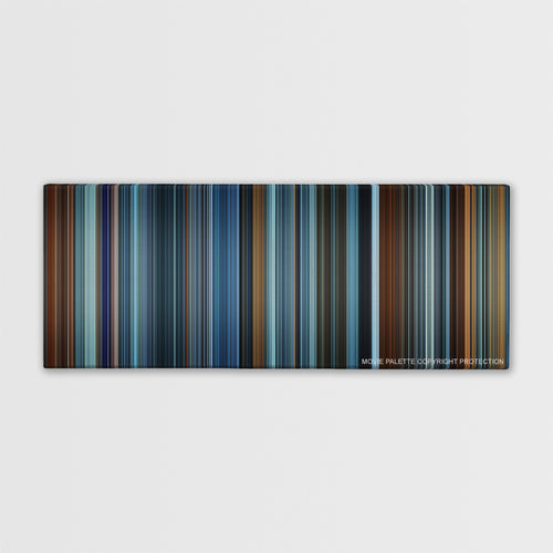 Red Dragon color palette canvas print: thousands of thin vertical stripes of color