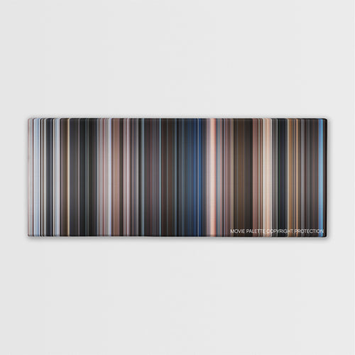 Tango & Cash color palette canvas print: thousands of thin vertical stripes of color