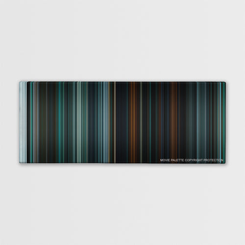 Alien: Covenant color palette canvas print: thousands of thin vertical stripes of color