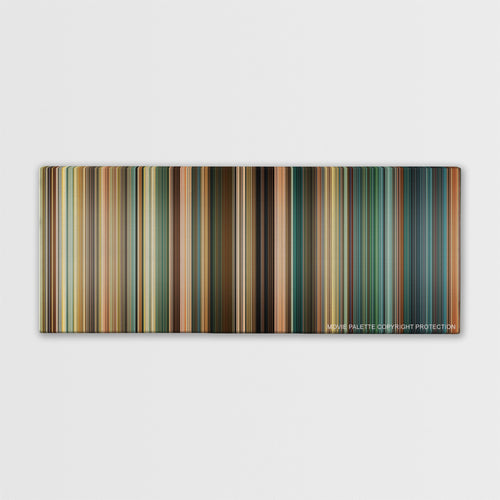 Kick-Ass 2 color palette canvas print: thousands of thin vertical stripes of color