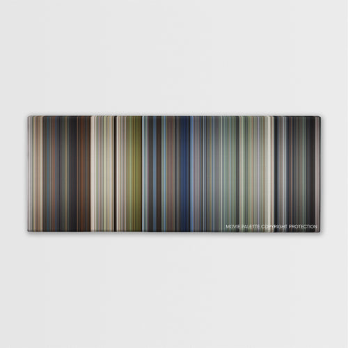 U.S. Marshals color palette canvas print: thousands of thin vertical stripes of color