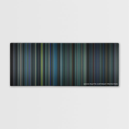 The Cloverfield Paradox color palette canvas print: thousands of thin vertical stripes of color