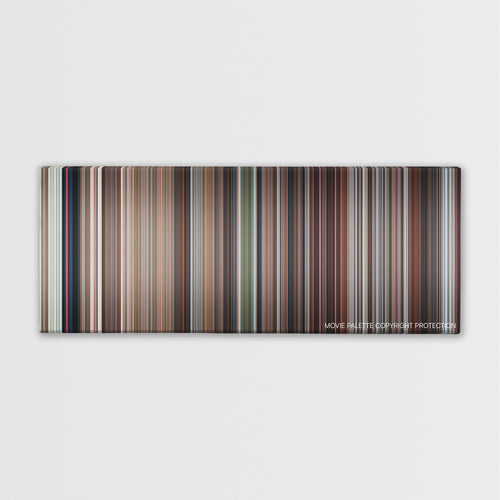 Octopussy color palette canvas print: thousands of thin vertical stripes of color