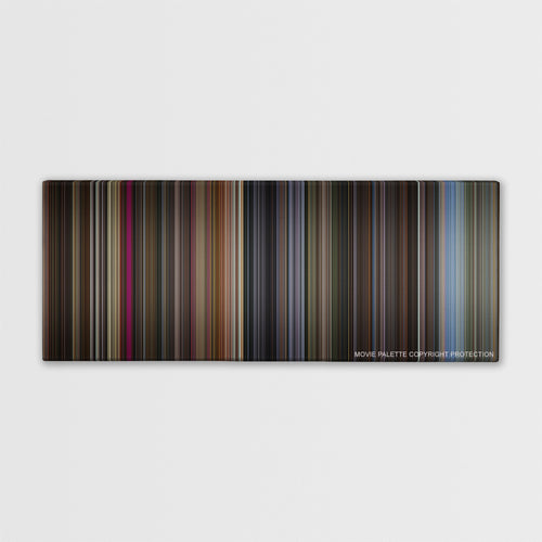 The Gentlemen color palette canvas print: thousands of thin vertical stripes of color