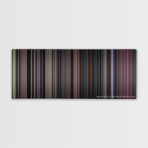 Creed color palette canvas print: thousands of thin vertical stripes of color