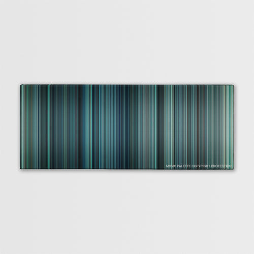 Non-Stop color palette canvas print: thousands of thin vertical stripes of color