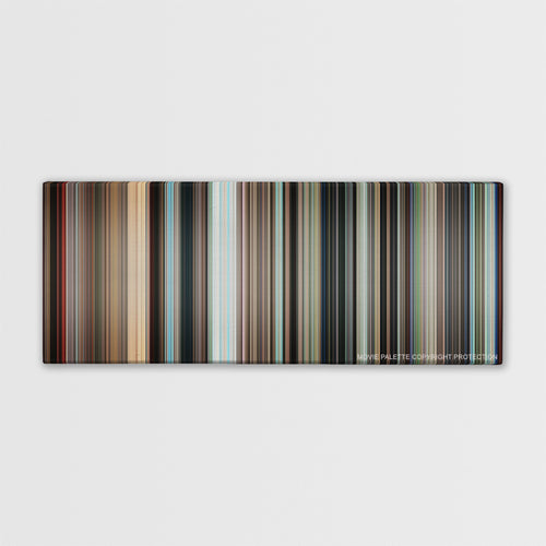 Grave of the Fireflies color palette canvas print: thousands of thin vertical stripes of color