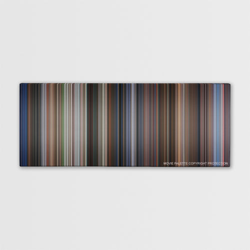 Rush Hour color palette canvas print: thousands of thin vertical stripes of color