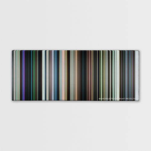 Chronicle color palette canvas print: thousands of thin vertical stripes of color