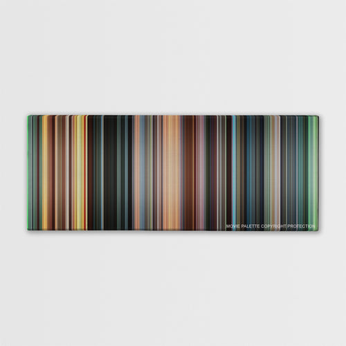 Blow color palette canvas print: thousands of thin vertical stripes of color
