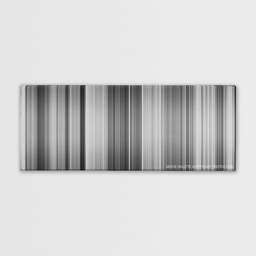 It Happened One Night color palette canvas print: thousands of thin vertical stripes of color