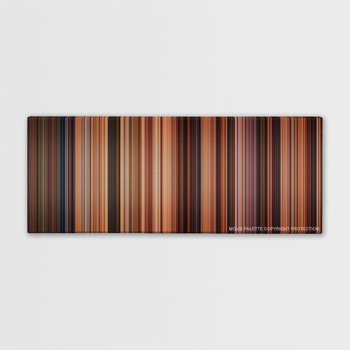 Ratatouille color palette canvas print: thousands of thin vertical stripes of color