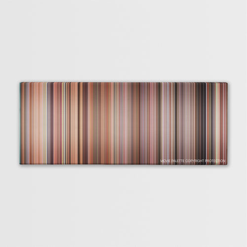 Cheaper by the Dozen color palette canvas print: thousands of thin vertical stripes of color