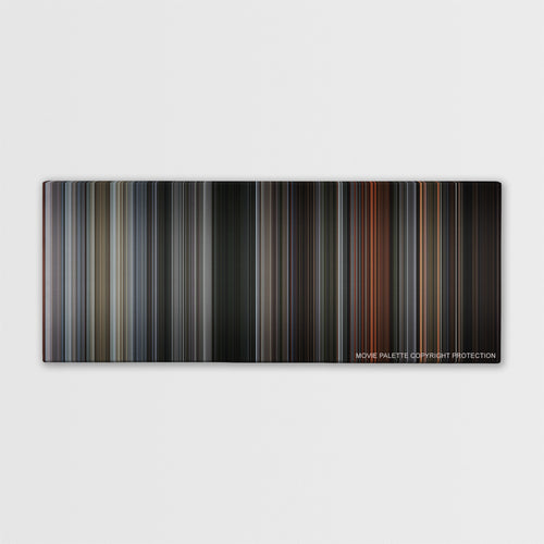 First Blood color palette canvas print: thousands of thin vertical stripes of color