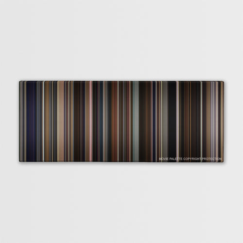 Don Jon color palette canvas print: thousands of thin vertical stripes of color