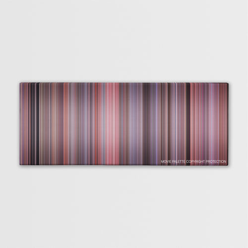 Jingle All the Way color palette canvas print: thousands of thin vertical stripes of color