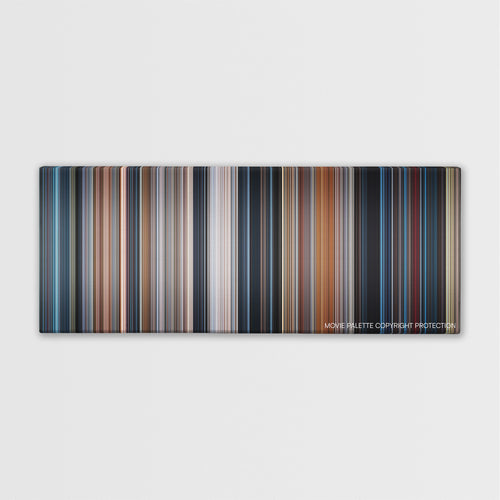 Conspiracy Theory color palette canvas print: thousands of thin vertical stripes of color