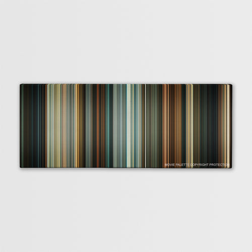 Drive color palette canvas print: thousands of thin vertical stripes of color