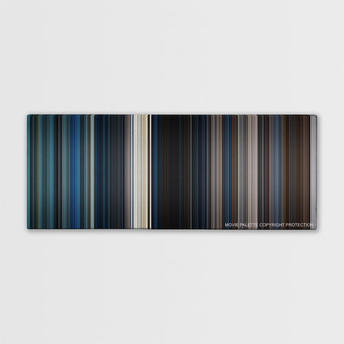 Maze Runner: The Scorch Trials color palette canvas print: thousands of thin vertical stripes of color
