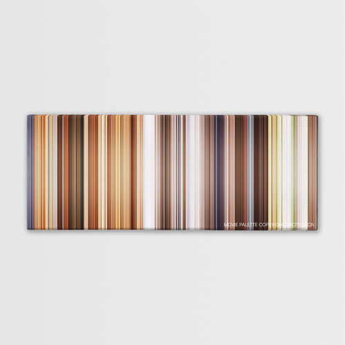 Jobs color palette canvas print: thousands of thin vertical stripes of color