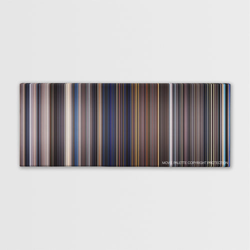 The Core color palette canvas print: thousands of thin vertical stripes of color