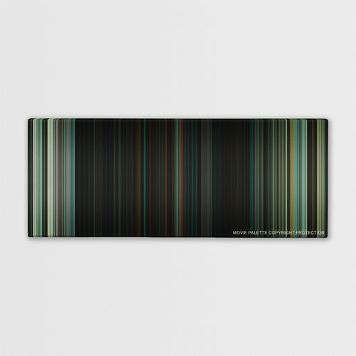 Don't Breathe color palette canvas print: thousands of thin vertical stripes of color