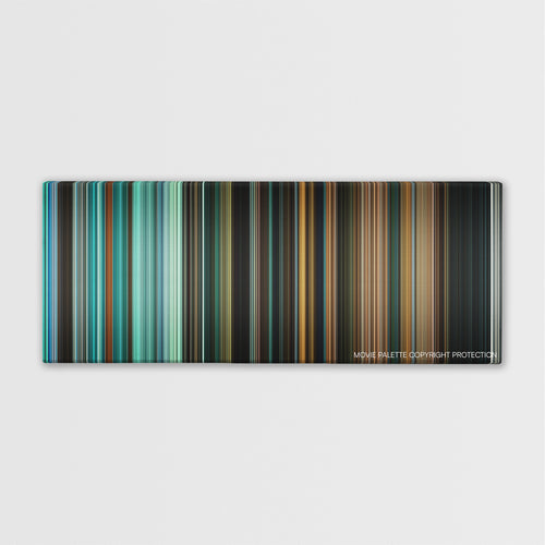 Splice color palette canvas print: thousands of thin vertical stripes of color