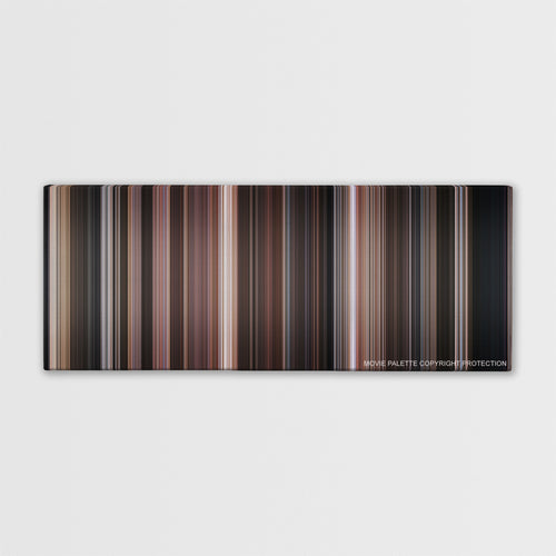Cool Hand Luke color palette canvas print: thousands of thin vertical stripes of color