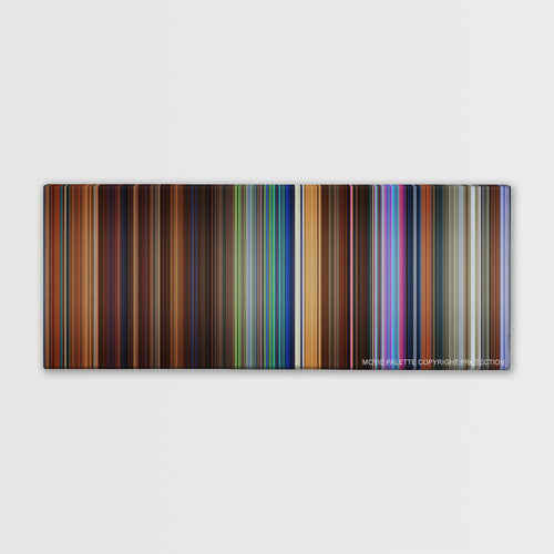 Hotel Transylvania color palette canvas print: thousands of thin vertical stripes of color