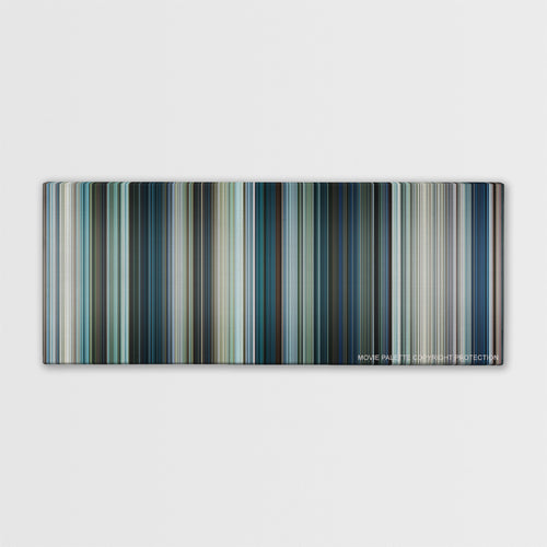 Chappie color palette canvas print: thousands of thin vertical stripes of color