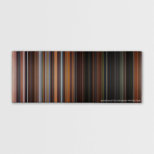 What Dreams May Come color palette canvas print: thousands of thin vertical stripes of color